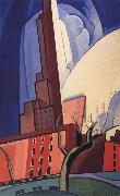 Oscar Bluemner Circles of Washington Square oil painting